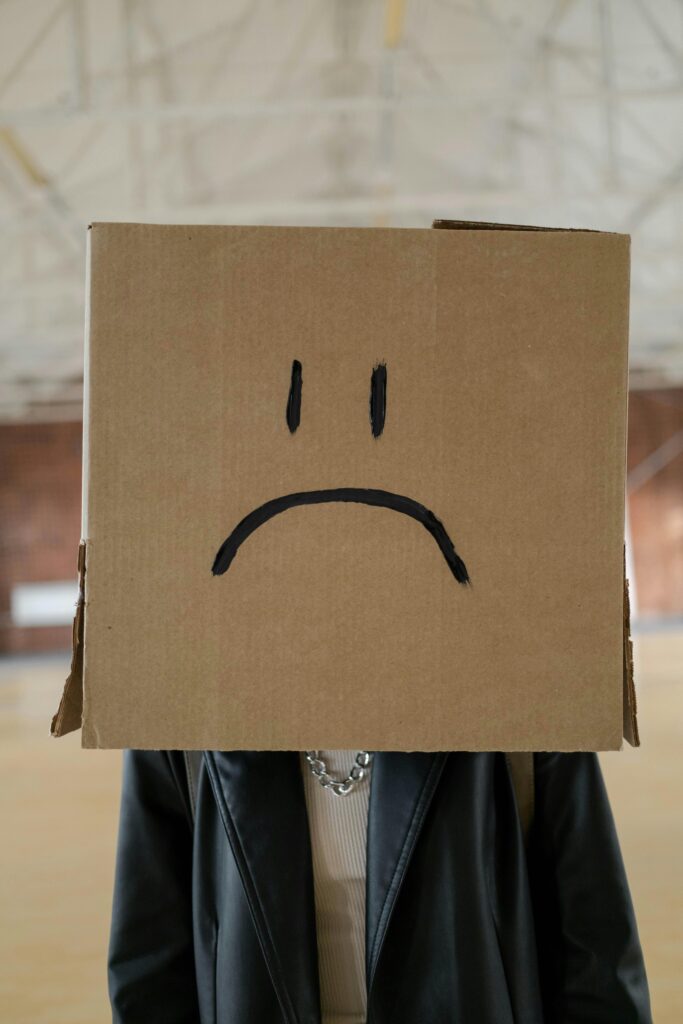 Sad emoji - having a negative mindset holds you back