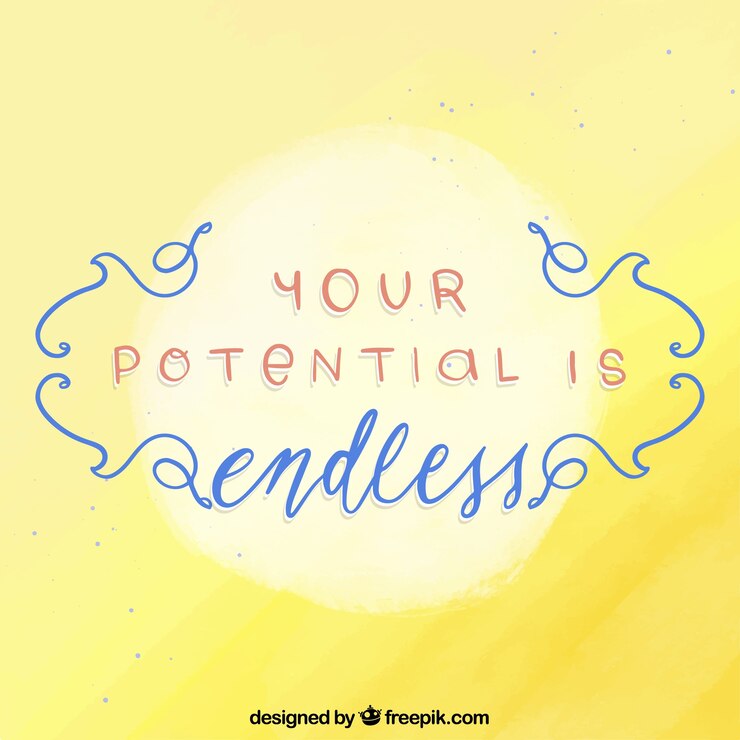 Your potential is endless - positive vs negative mindset - changing your mindset will help you see that