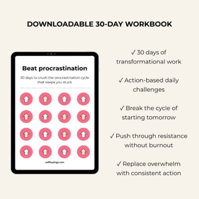 Beat procrastination mockup picture
