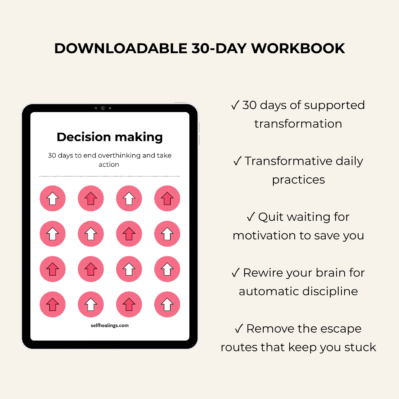 30 day workbook for decision making mockup