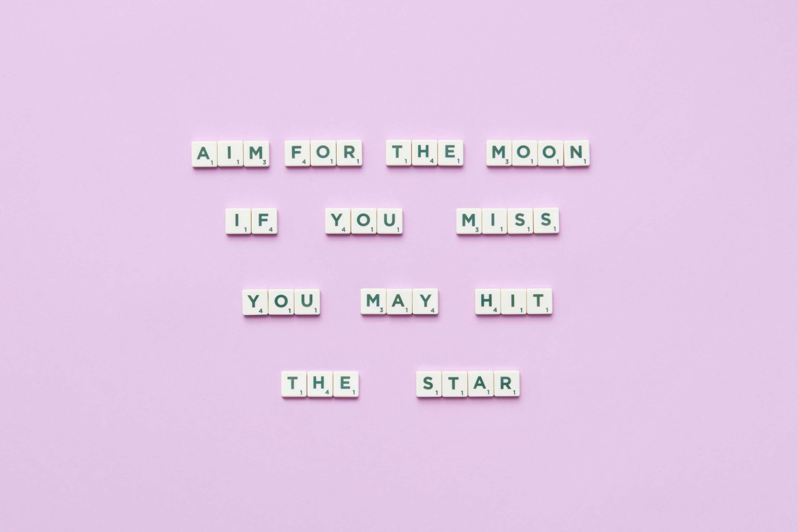 Aim for the moon - future self journaling so you can create the best possible life for yourself with the help of questions to ask your future self